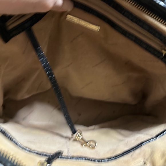 Brahmin Black Croc-Embossed Tote - Picture 6 of 8
